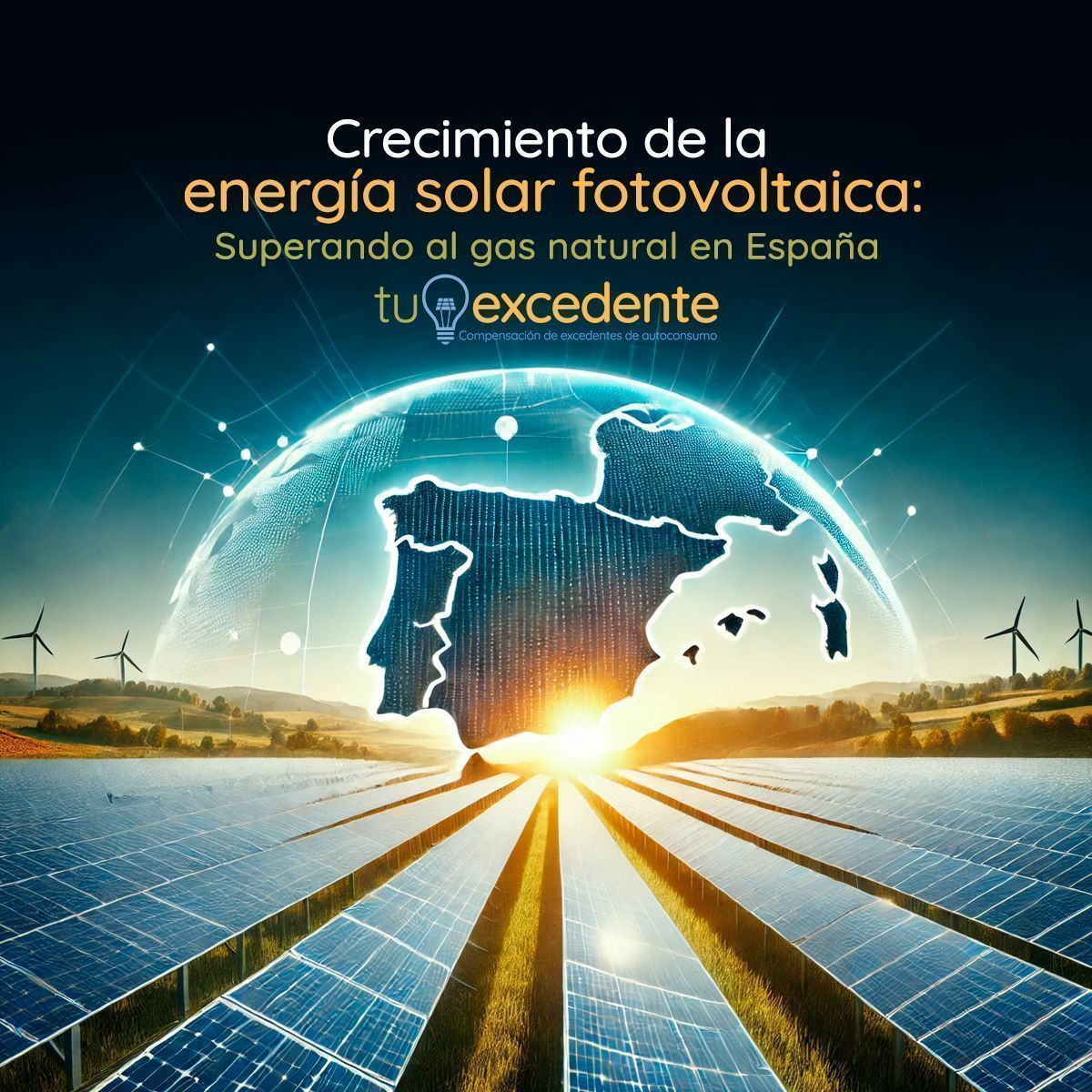 Crecimiento de la energía solar fotovoltaica : superando al gas natural en España