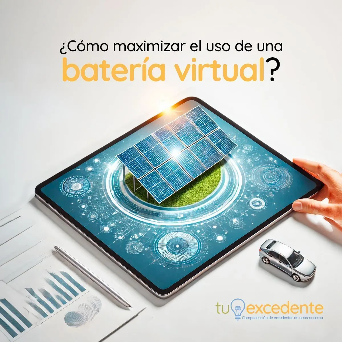 Imagen ilustrativa sobre cómo maximizar el uso de una batería virtual con placas solares