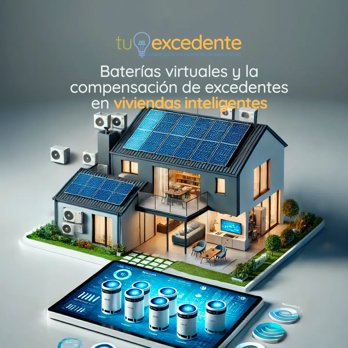 Vivienda inteligente con placas solares y control domótico del consumo desde el móvil