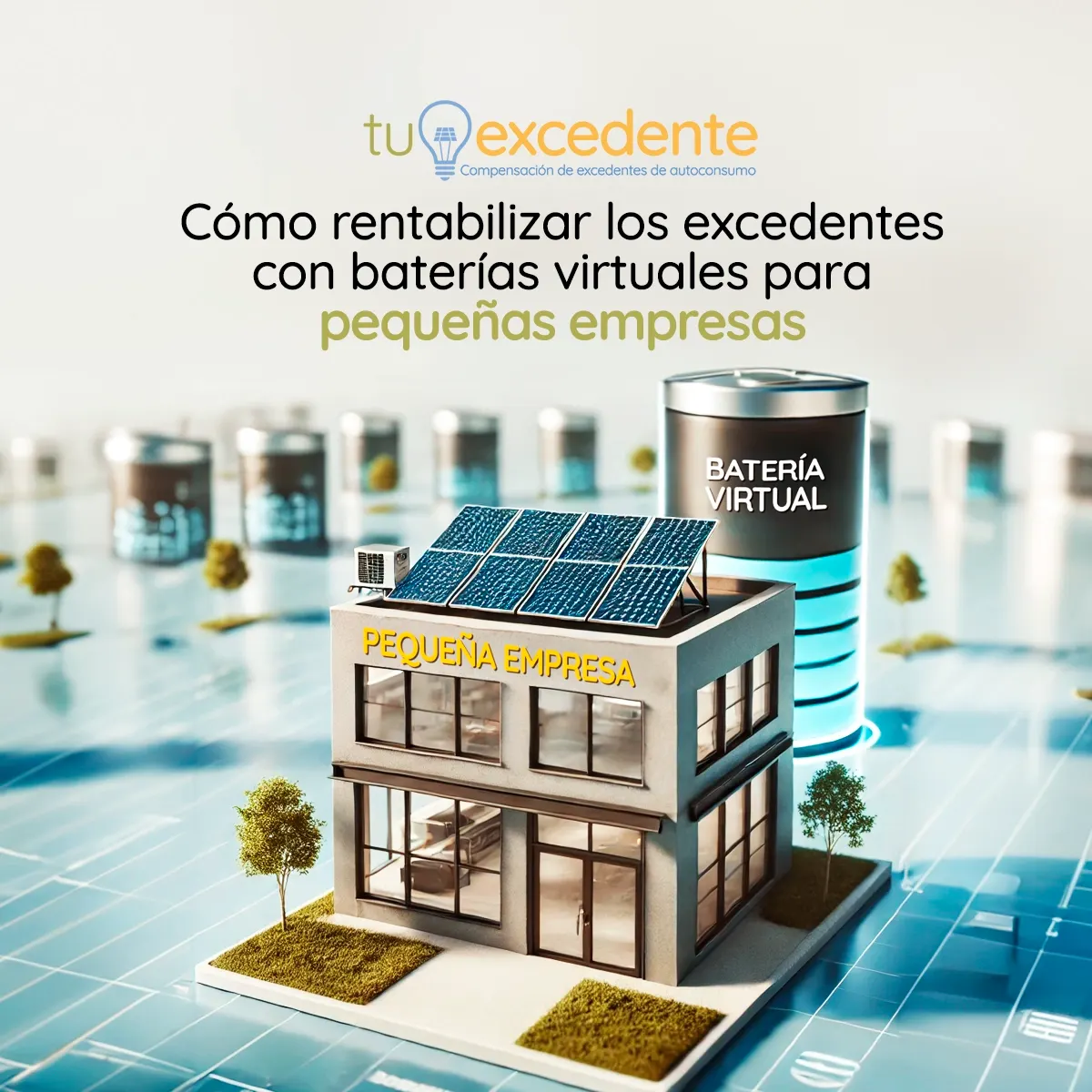 Pequeña empresa con placas solares en la cubierta que rentabiliza sus excedentes