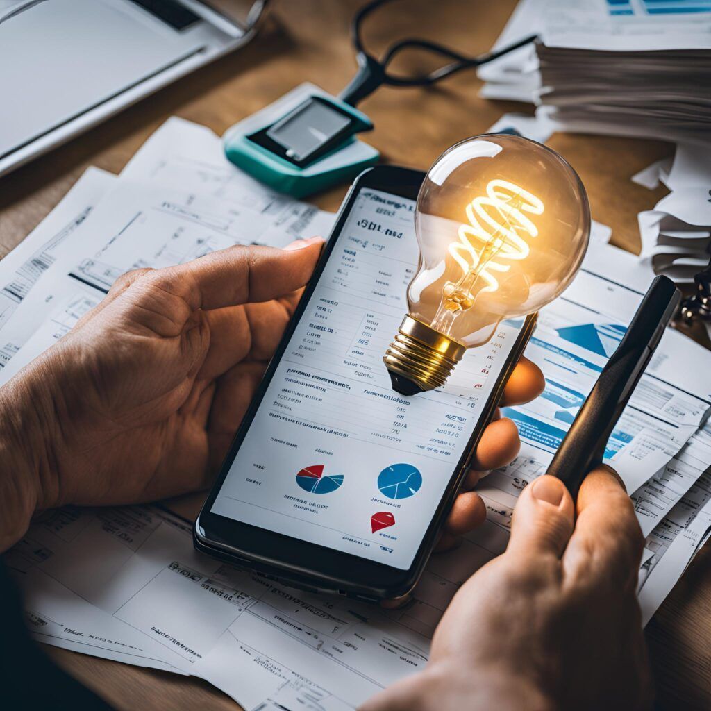 Cambios en la factura de la luz en 2025 representado por una revisión de factura